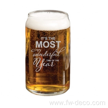 beer can shaped glasses custom logo